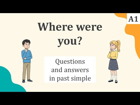 Вопросы и ответы с TO BE в PAST SIMPLE Вопросы и ответы с TO BE в PAST SIMPLE