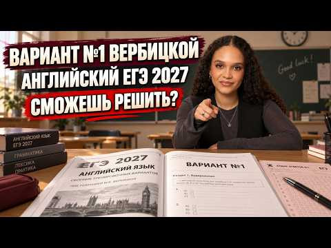 Разбор 1 варианта сборника ФИПИ Вербицкой ЕГЭ по английскому языку 2027 | Умскул