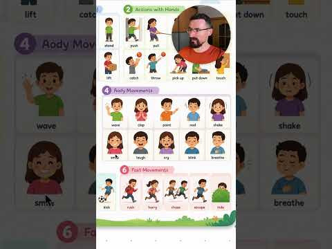 Движения на Английском - учим Английские Слова #английскиеслова #english