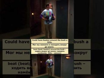 beat around the bush (Теория большого взрыва) #английский #английскийпофильмам #english