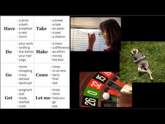 Idioms and collocations in English. (2 min)