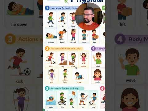 Движения на английском - Movements - English Vocabulary #английскиеслова #английскийдляначинающих